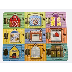 Melissa and Doug Hide and Seek Board Puzzle With Hinged Doors Ages 3+